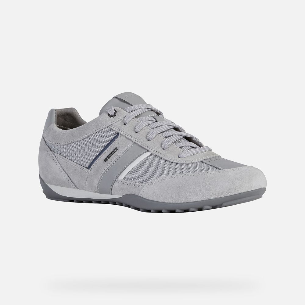 Geox Sneakers Grey Wells - Geox Mens Shoes - WXJKSI304